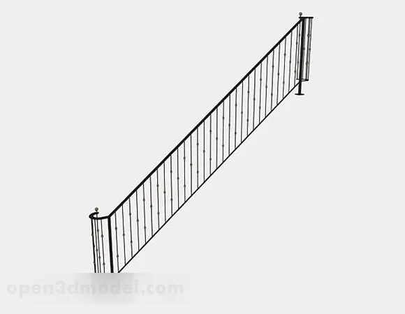 Stair Railing Design 3d model Stair Railing Design 3d model