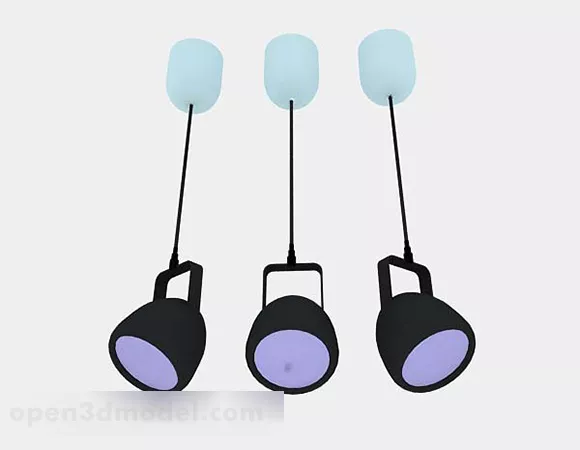Black Spotlight 3d model Black Spotlight 3d model