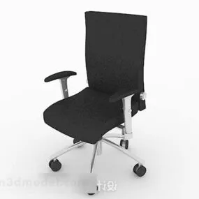 Black Leisure Chair 3d model