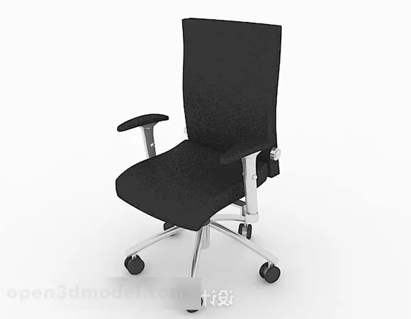 Black Leisure Chair 3d model Black Leisure Chair 3d model