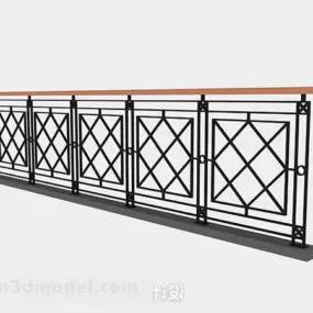Black Railing Apartment 3d model