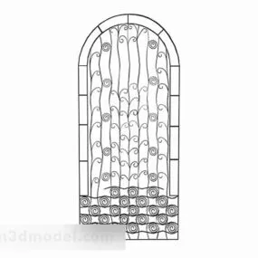 Decorative Iron Wrought Iron Flower 3d model