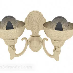 Yellow Style Wall Lamp Furniture 3d model