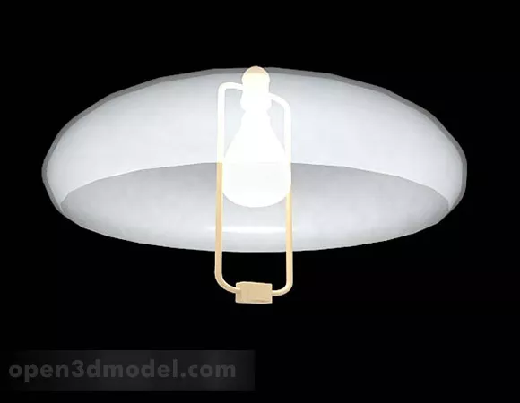 White Ceiling Lamp Furniture 3d model White Ceiling Lamp Furniture 3d model