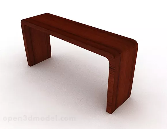 Wood Color Plate With Paint Brush 3d model