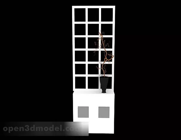 Home White Screen Partition V1 3d model Home White Screen Partition V1 3d model