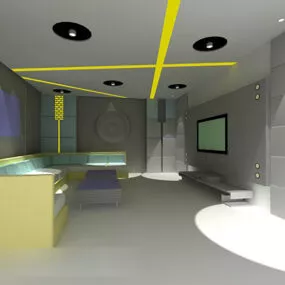 Furniture Modern Style Living Room 3d model