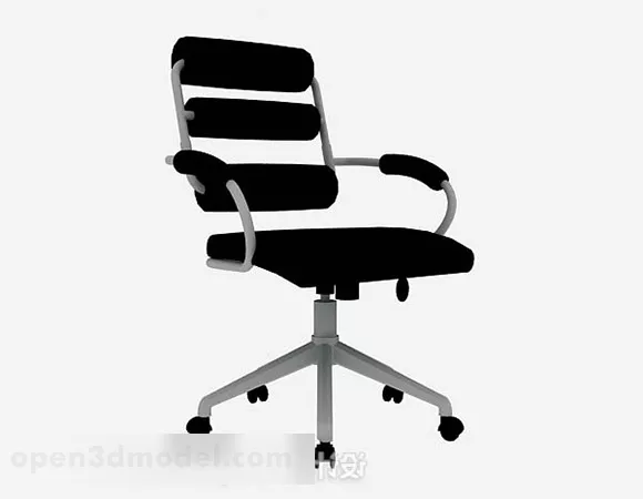 Black Pad Office Chair 3d model Black Pad Office Chair 3d model
