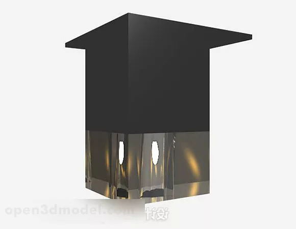 Furniture Black Ceiling Lamp 3d model Furniture Black Ceiling Lamp 3d model