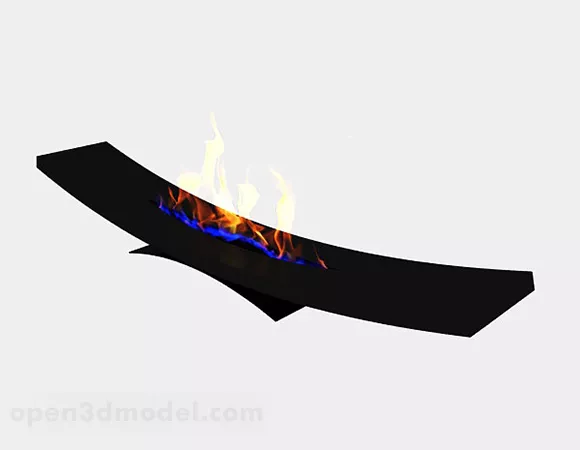 Modern Minimalist Fireplace 3d model Modern Minimalist Fireplace 3d model