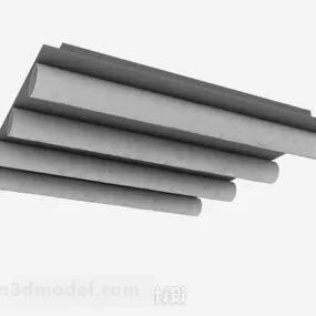 Gray Ceiling Lamp 3d model