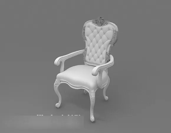 European Style Home Chair 3d model European Style Home Chair 3d model