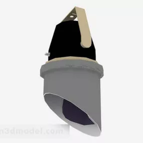 Gray Spotlight Ray Mount 3d model