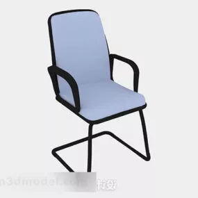 Blue Common Lounge Chair 3d model