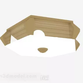 Ceiling Lamp Brown Frame 3d model