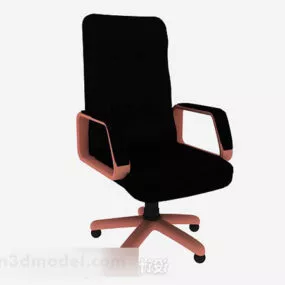 Black Office Chair Furnitrue 3d model