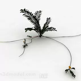 Green Grass Garden Plant V1 3d model
