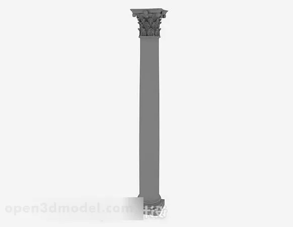 Greek Pillar Column 3d model Greek Pillar Column 3d model
