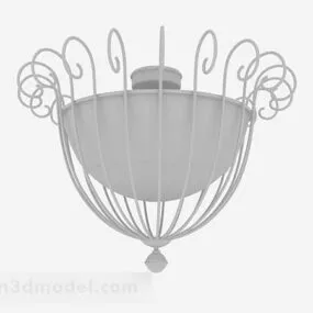 Classic Iron Wall Lamp V1 3d model