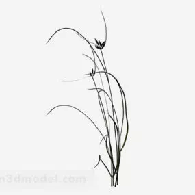 Outdoor Plant Single Weed 3d model
