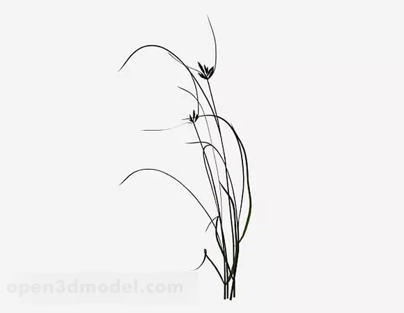 Tiny Weeds Plant 3d model