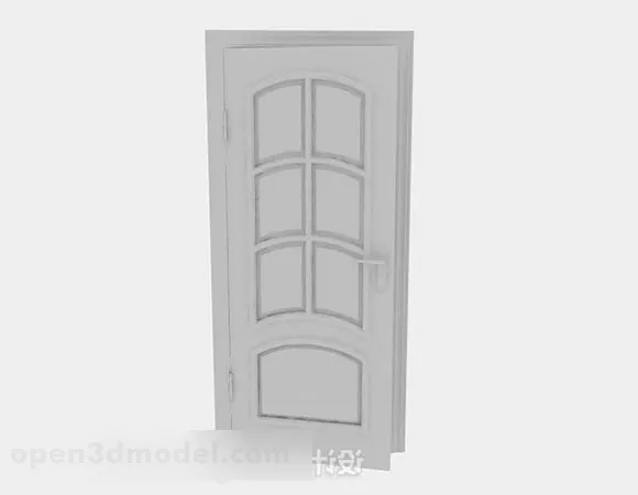 Antique Wooden Home Door 3d model Antique Wooden Home Door 3d model