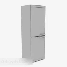 Home Gray Refrigerator Two Doors 3d model
