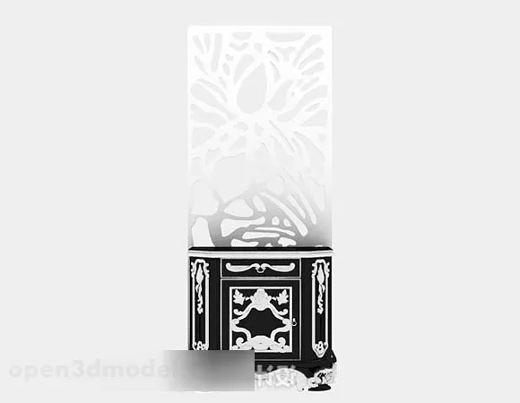 The Pattern Screen With Mask Material 3d model