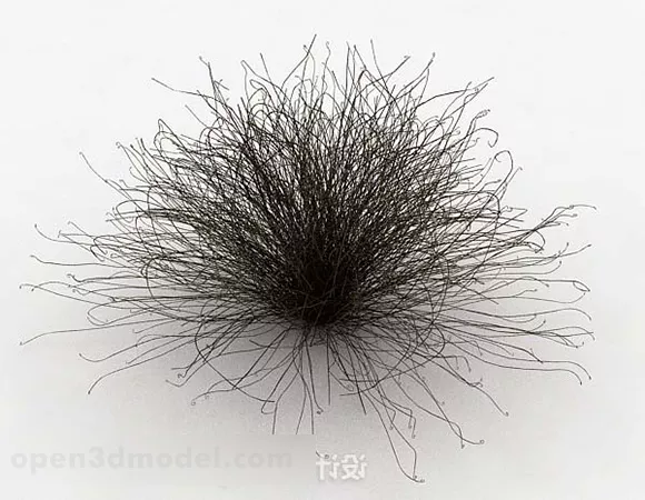 Garden Weed Bushes 3d model Garden Weed Bushes 3d model