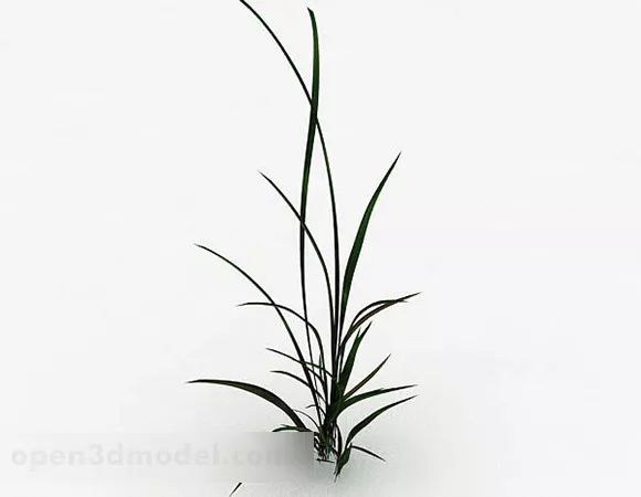 Single Weed Plant 3d model Single Weed Plant 3d model