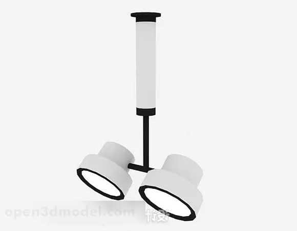 Room Circle Spotlight Lamp 3d model