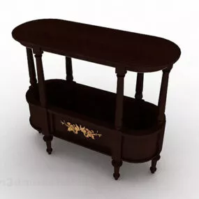 Brown Coffee Table V1 3d model