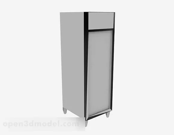 Gray Refrigerator V1 3d model Gray Refrigerator V1 3d model