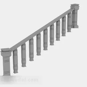 Gray Railing V1 3d model
