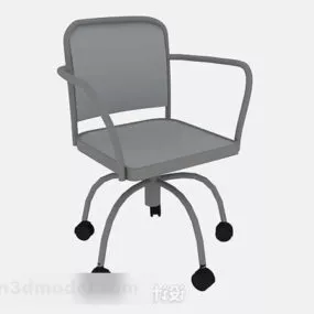 Gray Office Chair V2 3d model