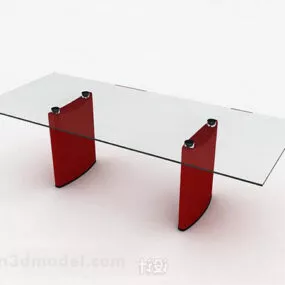 Simple Glass Coffee Table V2 3d model