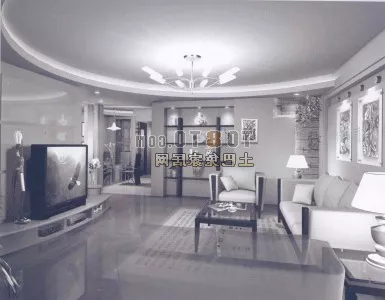 White Living Room Interior V2 3d model White Living Room Interior V2 3d model