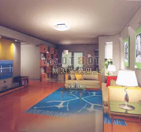 Living Room Interior V27 3d model