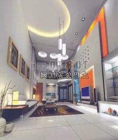 Living Room Interior V28 3d model