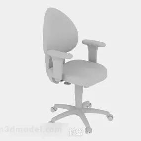 Gray Office Chair V4 3d model