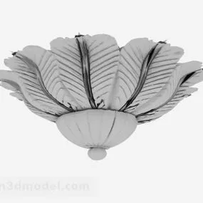 Gray Ceiling Lamp V1 3d model