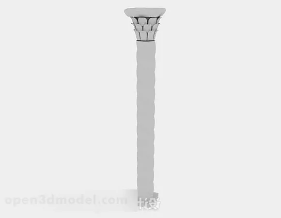 Chinese Style Pillar 3d model Chinese Style Pillar 3d model
