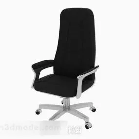 Black Office Chair V3 3d model