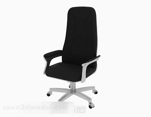 Black Office Chair V3 3d model Black Office Chair V3 3d model