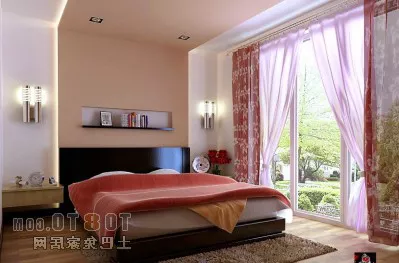 Modern Country Bedroom Interior V1 3d model Modern Country Bedroom Interior V1 3d model