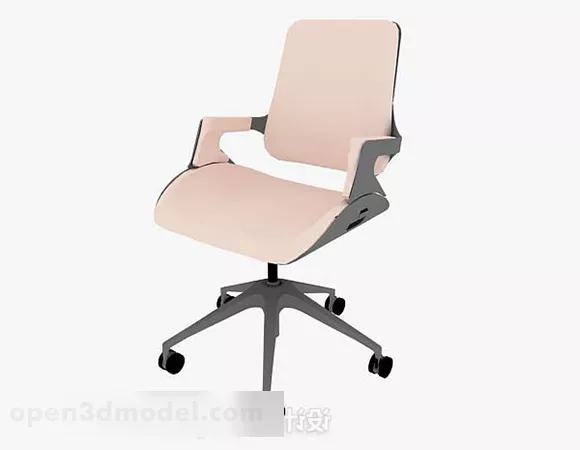 Yellow Office Chair V4 3d model Yellow Office Chair V4 3d model