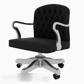Black Office Chair V5 3d model