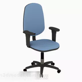Blue Office Chair V2 3d model