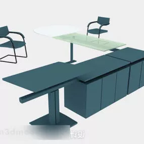 Blue Office Chair V3 3d model