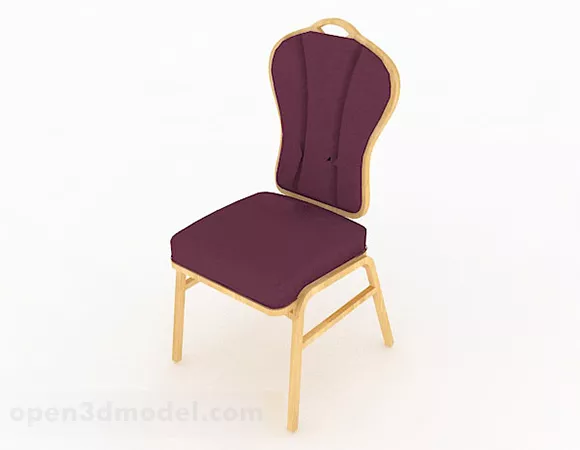 Purple Home Chair 3d model Purple Home Chair 3d model